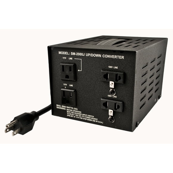 Transformador De Tensión Sm 2000j 2000w Japón 100v A 110v