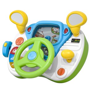 Magideal - Simulación Del Volante Toy Toy Interactive Aprendizaje Portátil Fintería De Conducción Para Conducir Para Niños De 1 A 3 Años Niños Para Bebés Niños