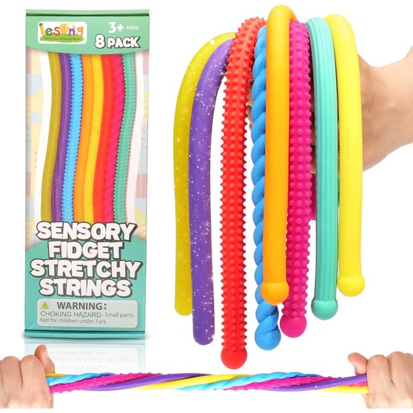 Juguete Sensorial Fidget LESONG de 8 Cuerdas Elásticas