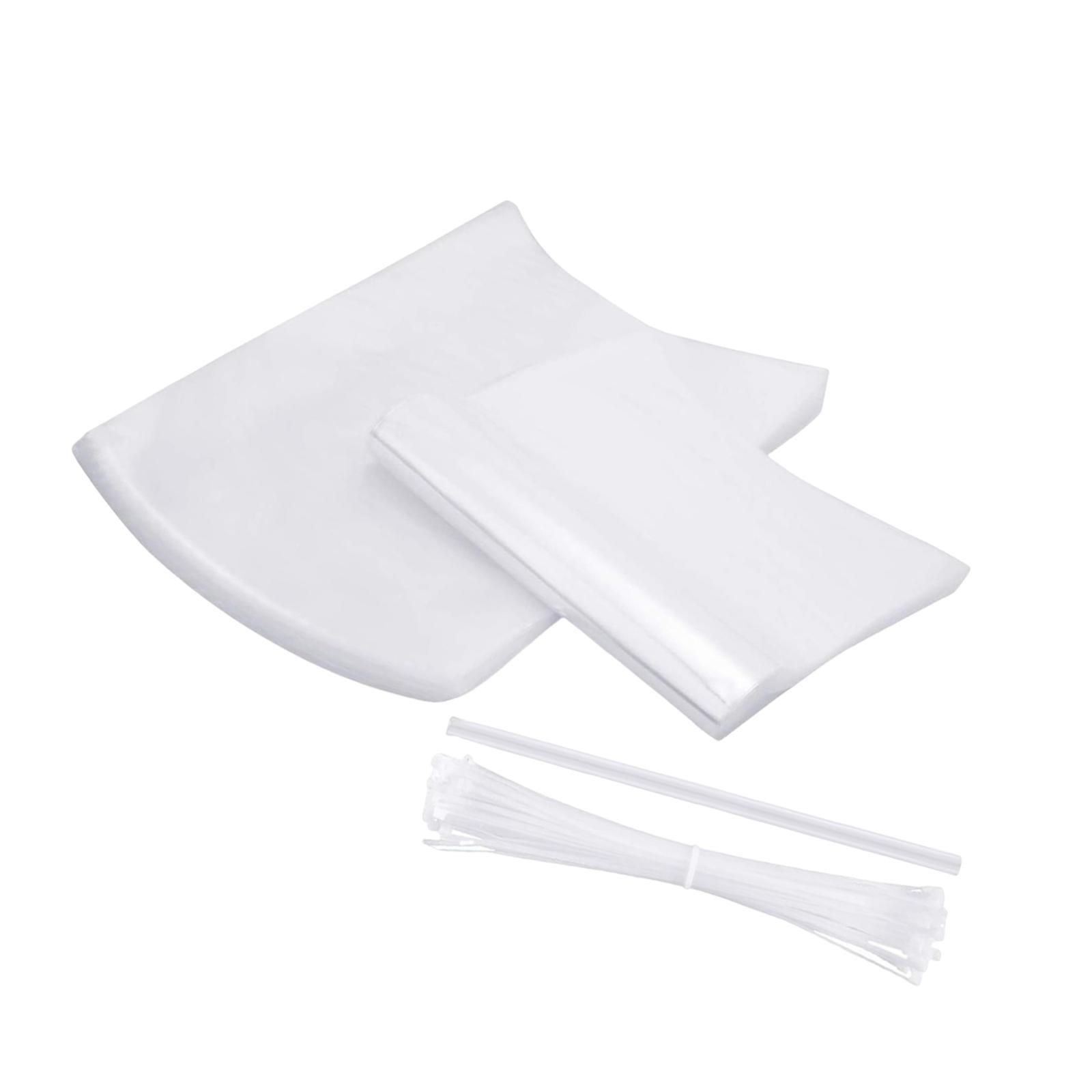 Bothyi - 100 Bolsas Retráctiles Transparentes Para Aves De Corral, Multiusos, Impermeables, 40,5 X 25 Cm