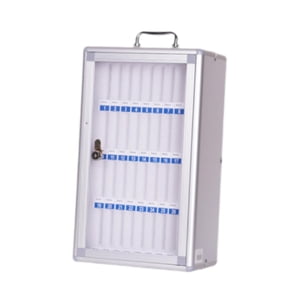 Magideal - Gabinete De Almacenamiento Para Teléfono, Almacenamiento Para Teléfonos Inteligentes, Estable, Para Aulas Y Oficinas, Tarjeta De Bolsillo Con Cerradur 36 Ranuras