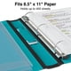 thumbnail image 4 of Binder Staples 651742, 3 anillos, mejor, 1.5 pulgadas, verde azulado, 4 of 8