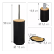 thumbnail image 2 of Juego Accesorios Set De Baño 6 Piezas Inoxidable Cepillo Wc, 2 of 5