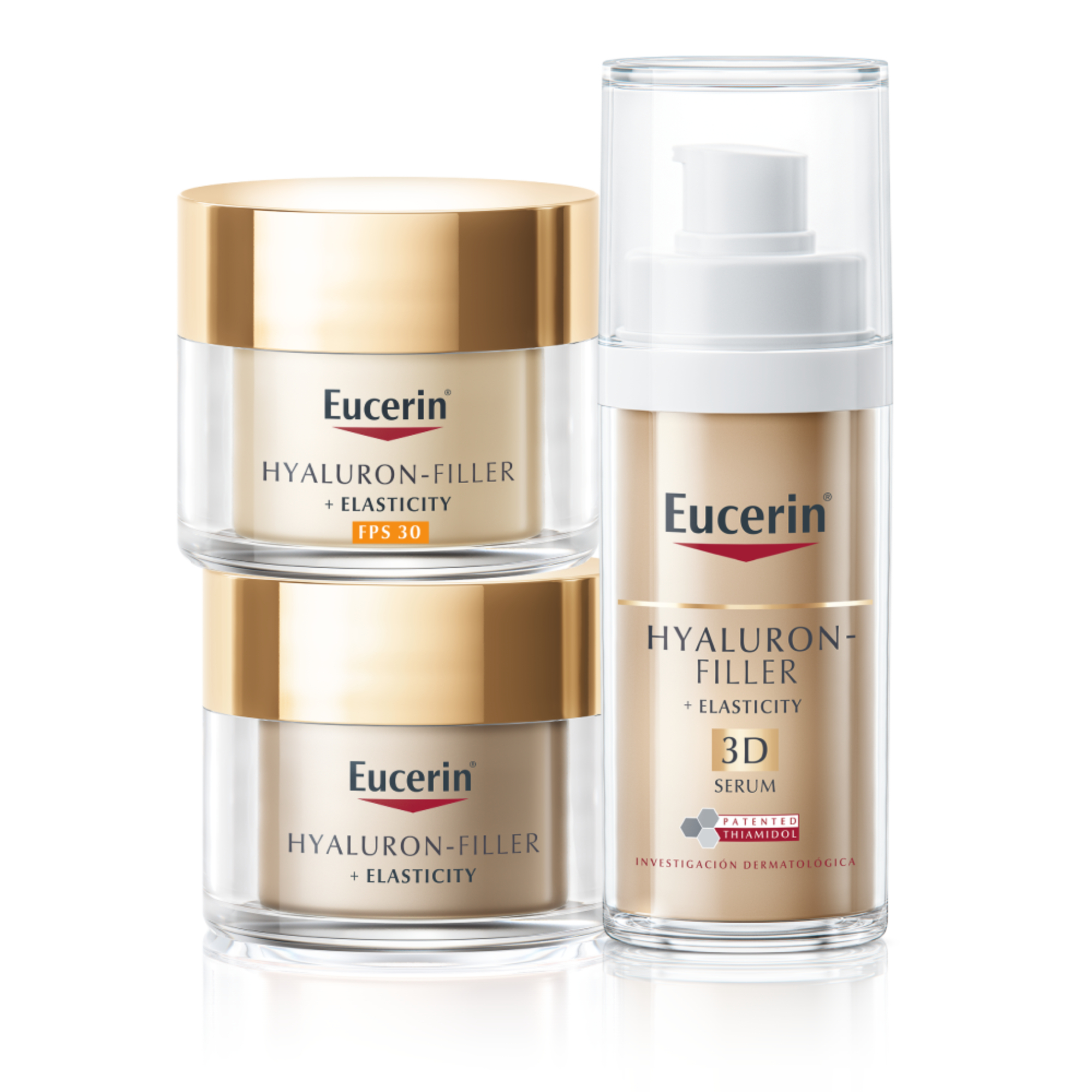 Eucerin Pack Rutina Elasticity Dia Fps 30+Noche+Serum