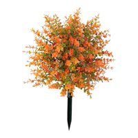 Magideal - Estaca De Jardín Con Plantas Artificiales, Decoración Otoñal, Flores Artificiales De Eucalipto Para Patio Exterior De Granja, Día De Acción De