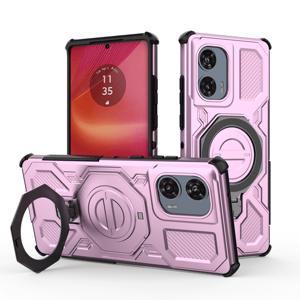 Funda FOXDOCK para Motorola Edge 50 Fusion 5G , magnética, ligera, soporte 360°, antigolpes