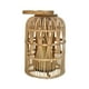 thumbnail image 2 of Candelabro De Bambu Natural Porta Vela Nordico Farol 30 CM, 2 of 9