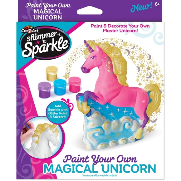 Pinta tu propio unicornio mágico Cra-Z-Art Shimmer 'n Sparkle