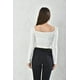 thumbnail image 3 of Polera Adolescente Manga Larga Crop Blanco Ajustable Talla S, 3 of 3