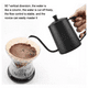 thumbnail image 3 of Tetera Cuello Cisne 400 Ml Cafe Te De Acero Inoxidable Negra, 3 of 3
