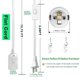 thumbnail image 2 of Cable de enchufe para bombilla Zarnicy E26/E27 de 16 pies con interruptor, 2 of 7