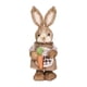 thumbnail image 1 of Conejo De Paja Figura De Conejito De Granjero De Pascua Con Zanahoria Para Decoración De Banquete De Boda Beige, 1 of 5