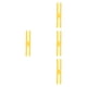 thumbnail image 1 of 4 Piezas De Bandas De Goma De Silicona Para Cuencos, Bandas En Forma De H Para Mochileros, Cajas De Juegos, Campamentos, Color Amarillo, 1 of 5