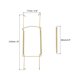 thumbnail image 2 of Uxcell 4 Pcs Colgador de Placas 8 x 2.8 pulgadas Tipo U Zincado Colgadores de Placas Invisibles de Pared Oro, 2 of 6