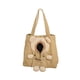 thumbnail image 4 of Bolso De Hombro De Lona Para Mascotas, Bolso De Mano, Portador De Gato, Bonito Viaje En Forma De Oso, Color Caqui, 4 of 5
