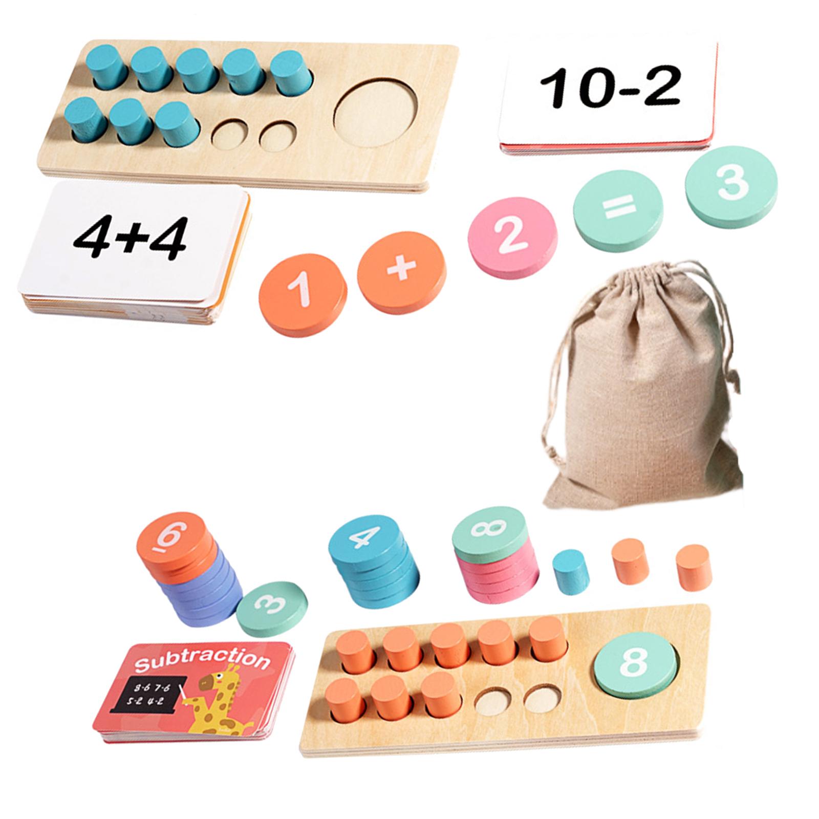 Magideal - Juguetes De Matemáticas Montessori Contando Juguetes Regalos De Cumpleaños Educación Temprana Juguete Autor De Enseñanza Aritmética Para Niños Niños N