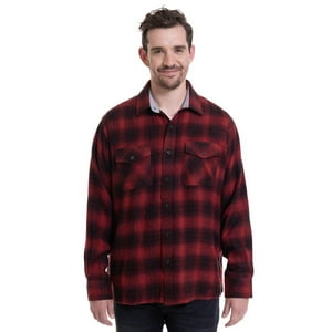Truval - Camisa Leñadora Rojo Oscuro Rojo Xl