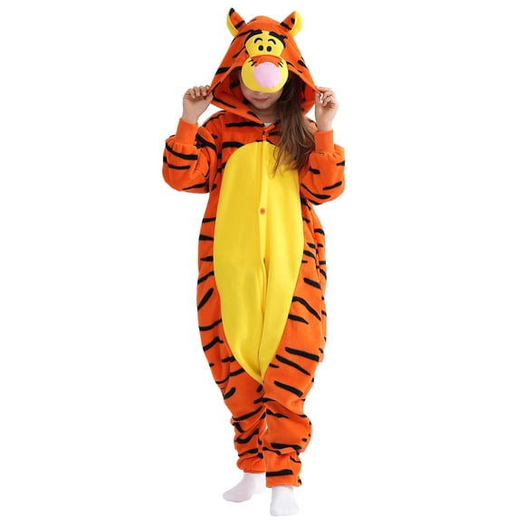 Pijama Enterizo de Animal de Dibujos Animados Tigger para Niños de 8 Años Beauty Shine