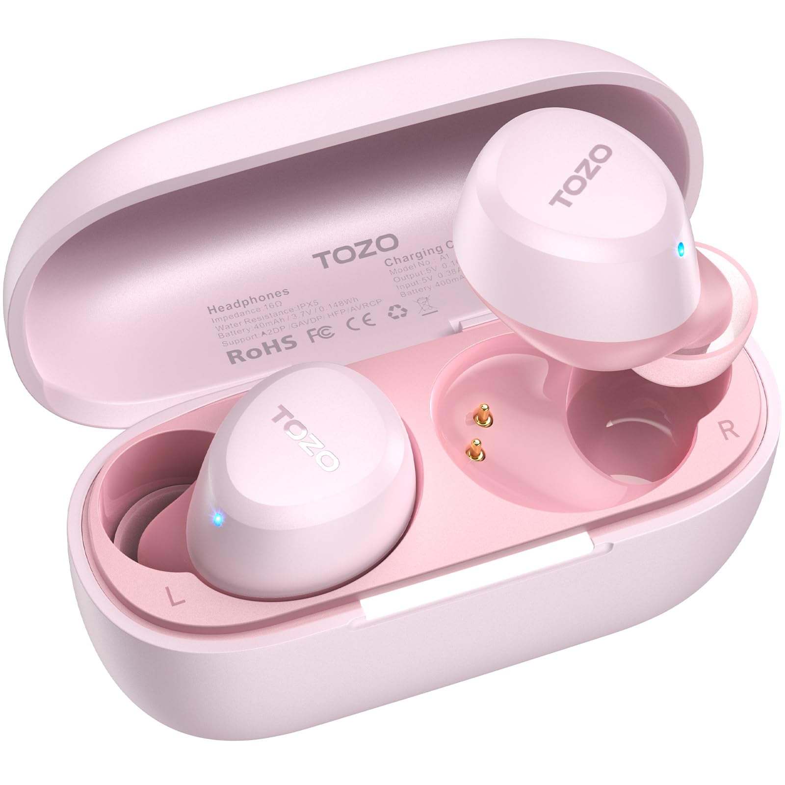 Auriculares Inalámbricos Tozo A1 Bluetooth 5.3 A Prueba De Agua Con 2 Micrófonos