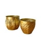 thumbnail image 3 of Set de 2 Macetas Maceteros Grandes Dorados, 3 of 4