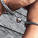 thumbnail image 2 of Pulseras para parejas con imán corazón regalo de amor #3, 2 of 3