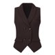 thumbnail image 2 of INSPIRE CHIC Chaleco de Traje para Mujer Doble Botonadura Negocios Solapa Elegante Chaleco de Cintura XS Café, 2 of 6