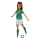 thumbnail image 1 of Barbie Profesiones Futbolista Uniforme Verde 29 cm, 1 of 5