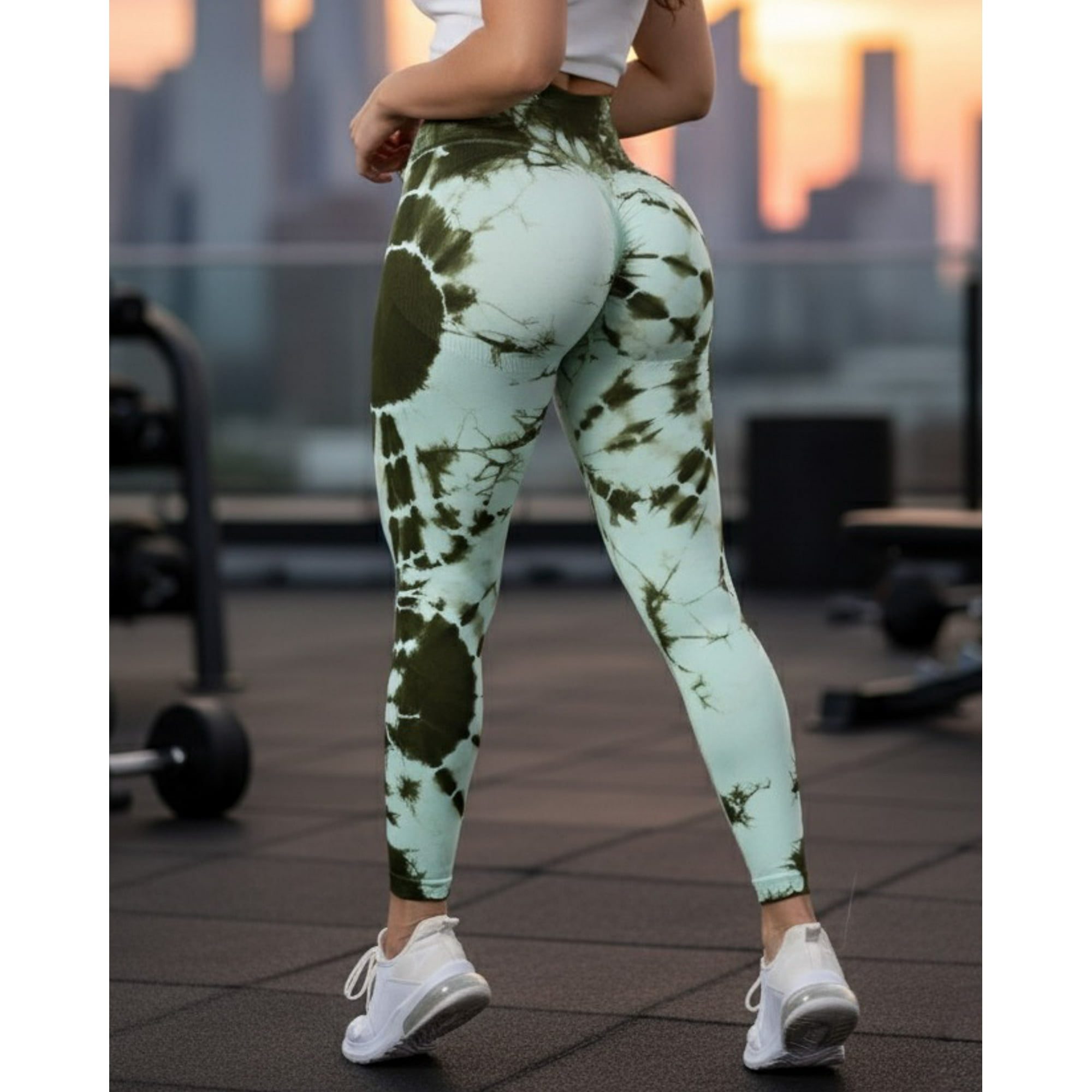 Genérica - Calza Mandala Mujer Doble Levanta Cola Pretina Cruzada