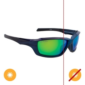 Delsol - Solize Listo Para La Aventura - Azul Metalizado A Azul Medianoche De Para Unisex - Gafas De Sol
