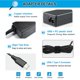 thumbnail image 3 of Cargador Emanjor USB C de 45 W para HP Chromebook X360 14 14 A G5 11 A, 3 of 7