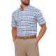 thumbnail image 5 of Camisas para Hombre INSPIRE CHIC Cuello en Punta Manga Corta Cuadros Botón Camisa de Vestir de Negocios M Blanco Azul Marino, 5 of 6