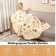 thumbnail image 3 of Manta decorativa suave franela para sillón piecera cama color beige, 3 of 3