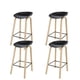 thumbnail image 1 of Set 4 Pisos Taburete De Bar 75 Cm Harris Semi Respaldo Negro, 1 of 3
