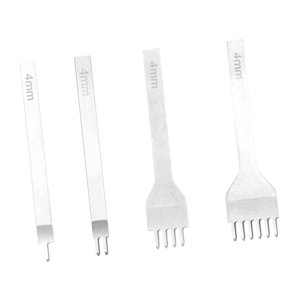Bothyi - 4X Herramientas Para Artesanía En Cuero, Perforadoras Para Coser Correas De Reloj De 4 Mm