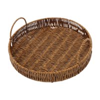 Bothyi - Bandeja Tejida Para Servir Con Asas, Cesta De Frutas Para Mesa De Centro De Boda, Picnic L