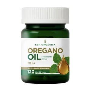 Sur Organica - Aceite De Orégano 300Mg , 120 Sofgtgels, Sin Sabor.