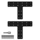 thumbnail image 1 of Soporte de Montaje XZWMY 355 mm × 255 mm (2 unidades) Negro, 1 of 7