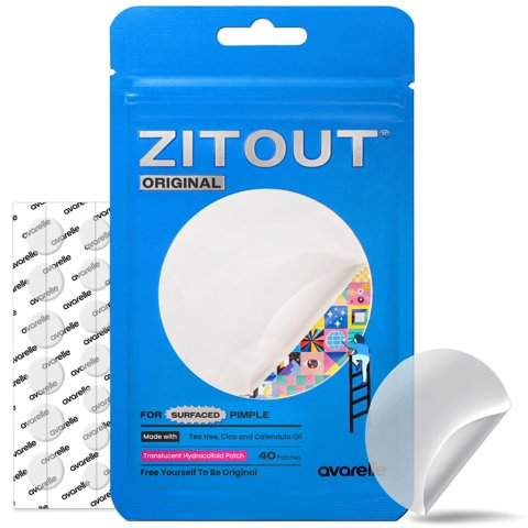 Parche Protector Contra El Acné Avarelle Zitout Hydrocolloid 40 Parches