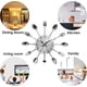 thumbnail image 4 of Reloj de cocina, tenedor, cuchara, reloj de pared, decoración de pared, reloj de cubiertos de 12 pulgadas, moderno, duradero, decoración para el hogar., 4 of 7