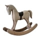 thumbnail image 4 of Estatua De Caballo Mecedor De Madera, Artesanías Para Chimenea, Gabinete, Mesa, Centro De Mesa, Gris, 4 of 5