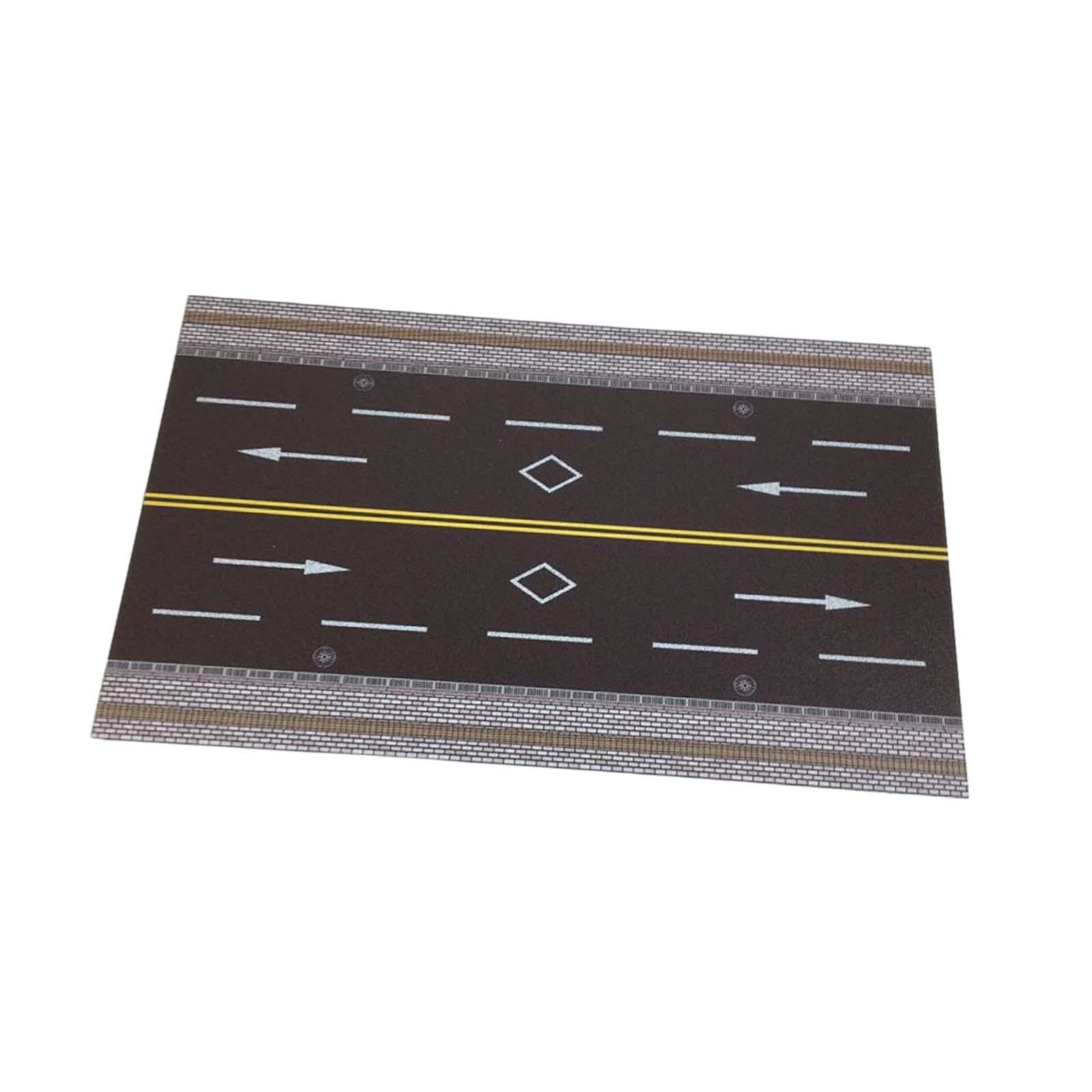 Magideal - Modelo De Escena De Carretera A Escala 1:64, Diseño De Construcción De Modelos, Fondo, Almohadilla De Exhibición, Mini Garaje De Fundición A Presión No Se Permite El Paso De Cebra