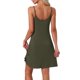 thumbnail image 3 of INSPIRE CHIC Vestido de Dormir sin Mangas de Modal Suave para Mujer con Escote en V y Tirantes Ajustables S Verde Militar, 3 of 6