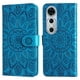 thumbnail image 1 of Funda tipo cartera FOXDOCK para Huawei Nova 12 Pro , diseño girasol en relieve, cuero PU, cierre magnético, soporte y tarjetero, 1 of 5