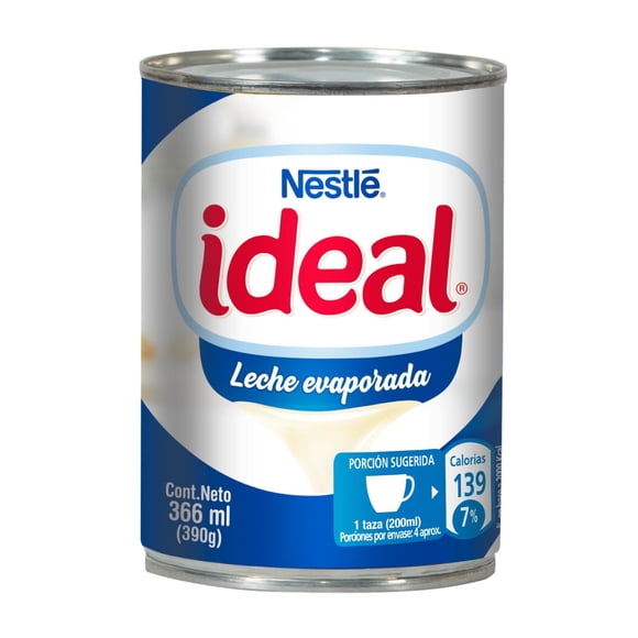 Leche Evaporada Lata 390 g, 390 g