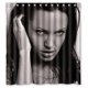 thumbnail image 1 of Cortina de ducha de la estrella de cine sexy Angelina Jolie, juego de cortina de baño con ganchos, tamaño 60 x 72 pulgadas, 1 of 3