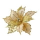 thumbnail image 1 of Flores Artificiales De Poinsettia De Navidad, Flor De Navidad Simulada Para Fiesta Dorada, 1 of 5