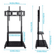 thumbnail image 2 of Rack Soporte Tv Con Ruedas Stand Notebook Móvil 60 A 100, 2 of 5