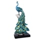 thumbnail image 4 of Estatuilla De Adorno De Estatua De Pavo Real, Regalo Para Estantería, Gabinete, Decoración De Arte, Azul L, 4 of 5