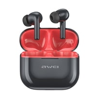 Audifonos Awei T1 Pro Tws In Ear Bluetooth Negro + Rojo
