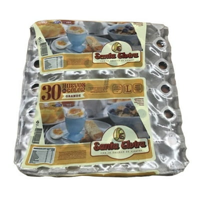 Huevos Grande Bandeja 30 Un 30 Un Santa Elvira